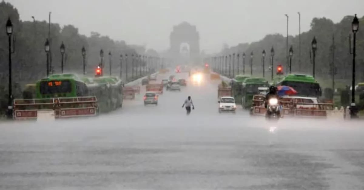 Delhi-NCR Weather Update: Rain Brings Relief, Temperature Drops to Two-Year Low in October.